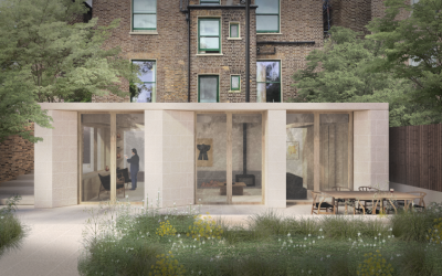 EXTENSION: Exposed Oak Joists and Stone Cladding