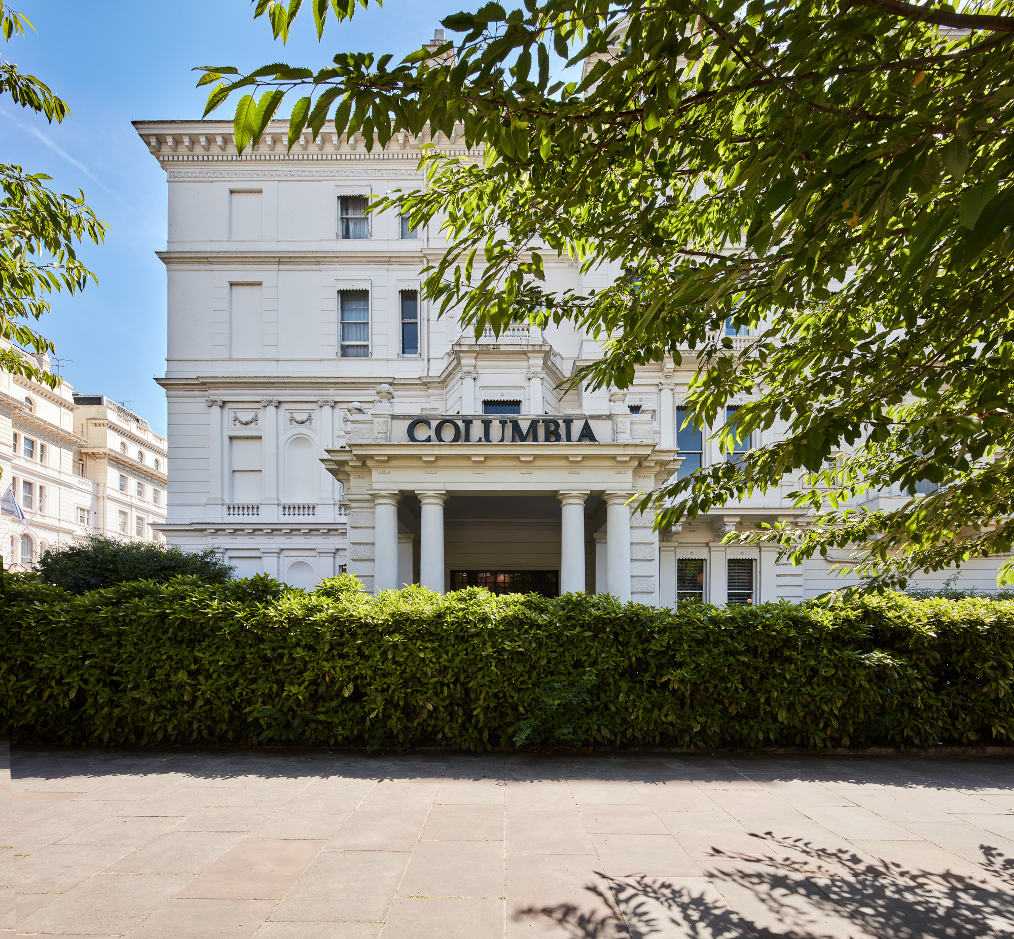 The Columbia Hotel in Westminster north of Hyde Park