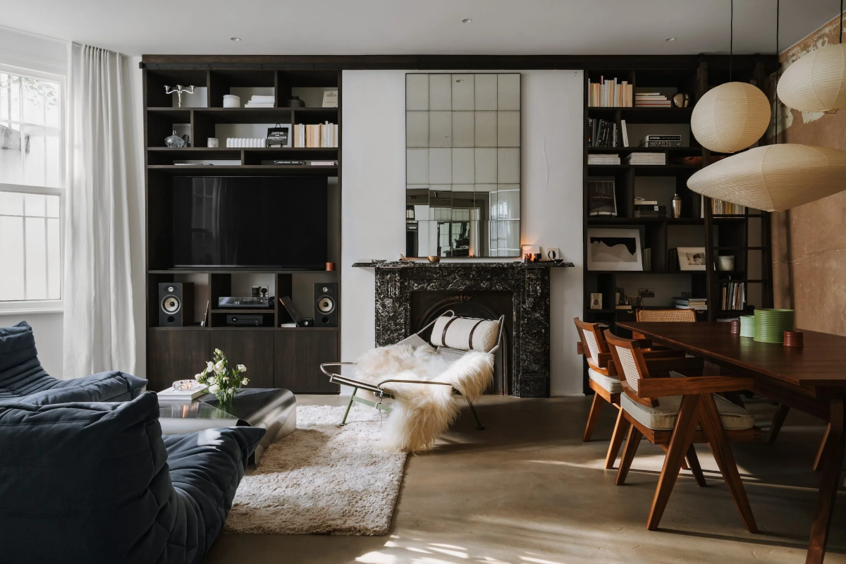 Living Room in Linden Gardens Notting Hill by Ola Jachymiak Studio and 99 Structural Engineers